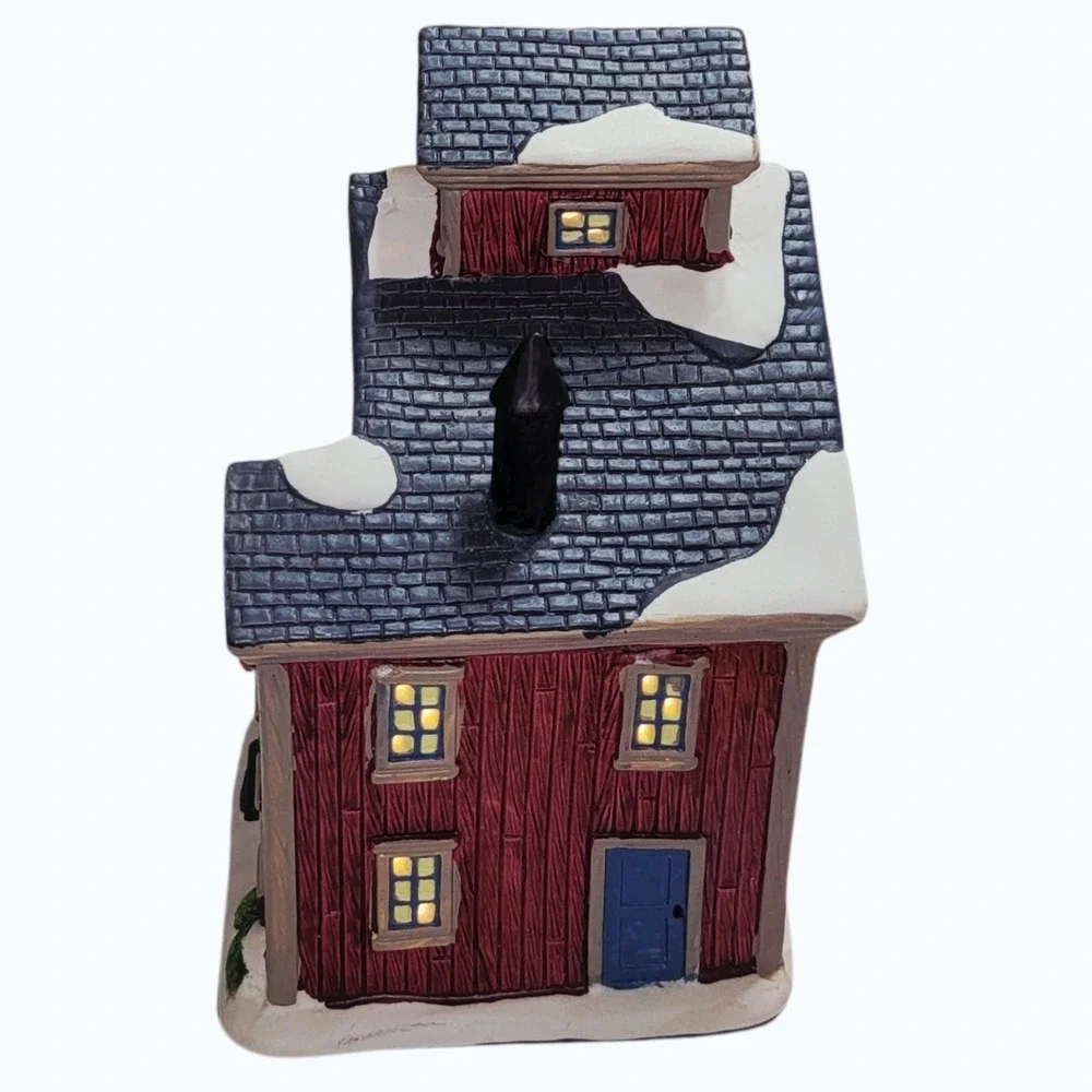 Holiday Time Hot Apple Cider Christmas Village 2018 Light Up Building w Box